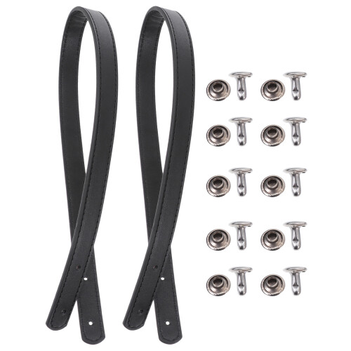4 Sets Handbag Handles Replacement Straps With Rivets