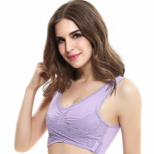 3Pcs Violet Women’s Yoga Bra Soft Breathable Sports Fitness Underwear