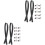 4 Sets Handbag Handles Replacement Straps With Rivets 3