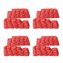 100St Rood Plastic Zandzak Speelgoed Bunker Model Voor Decoratie