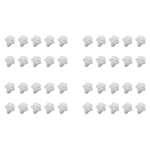 40X Car Door Panel Mounting Clips White for  206 207 1007 307
