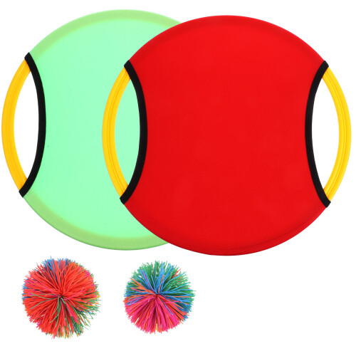 6Sets Trampoline Paddle Ball Set Rood Groen Buiten