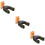 3Pcs Guitar Wall Mount Automatic Locking Hanger For Electric Bass 9