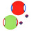 6Sets Trampoline Paddle Ball Set Rood Groen Buiten 2