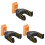 3Pcs Guitar Wall Mount Automatic Locking Hanger For Electric Bass 2