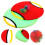 6Sets Trampoline Paddle Ball Set Rood Groen Buiten 7