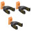 3Pcs Guitar Wall Mount Automatic Locking Hanger For Electric Bass 3