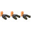 3Pcs Guitar Wall Mount Automatic Locking Hanger For Electric Bass 4
