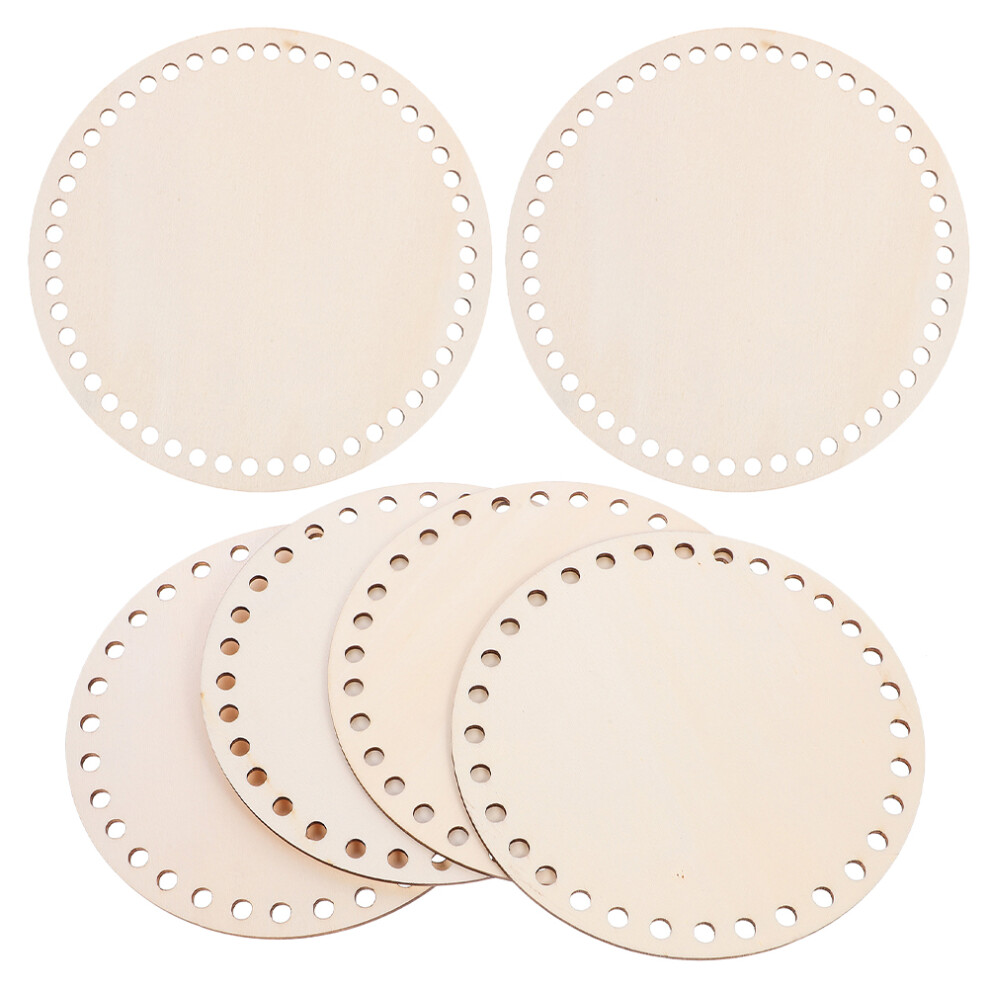 30Szt Drewniana Podstawa Do KoszykóW BeżOwa Haftu Diy-image