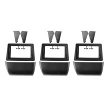 3X Tablero de Radio de Coche para Pajero Montero V31 Cheetah Kingbox, Adaptador de Placa de Marco Estéreo, Marco de Panel de Navegación