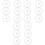 18 Pcs Geometry 360 Degree Reusable Clear Protractor Tool 5