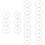 18 Pcs Geometry 360 Degree Reusable Clear Protractor Tool 8