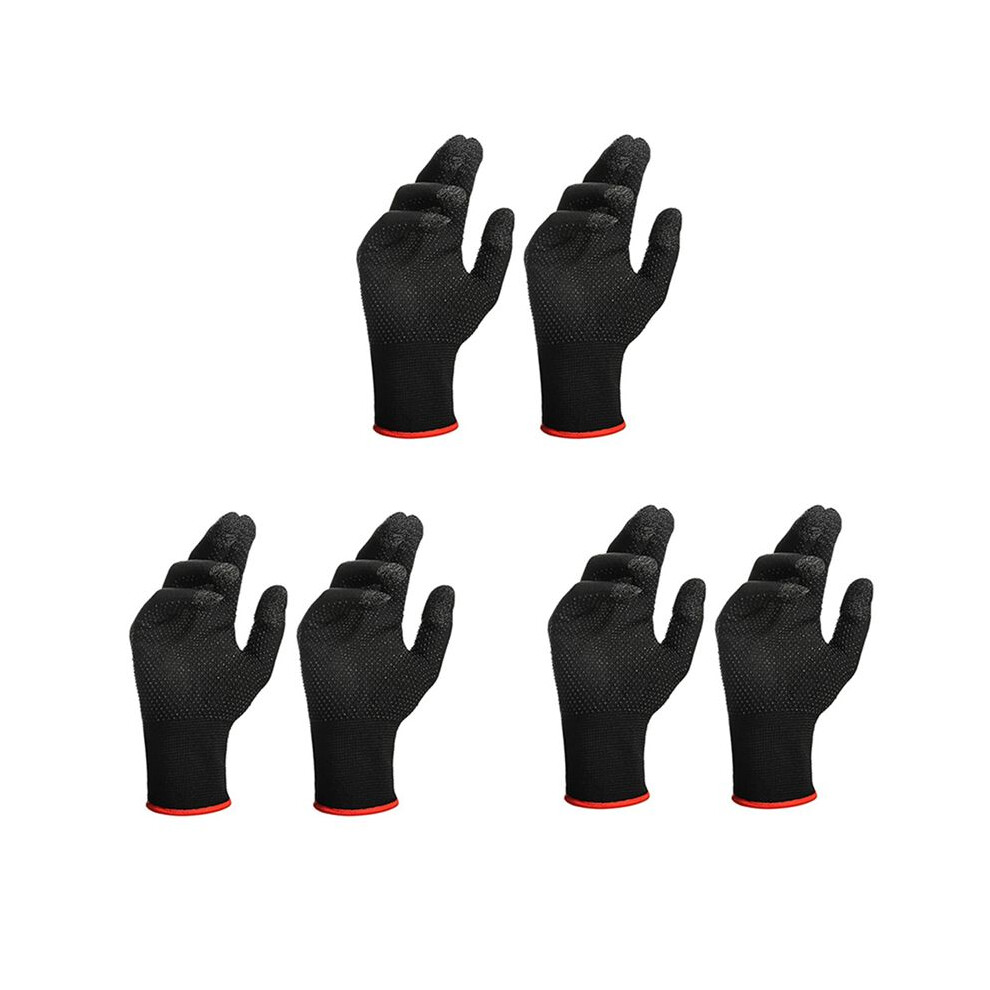 6Pcs Game Gloves For Pubg Sweat Proof Non-Scratch Sensitive Press Screen Gaming Finger Thumb Sleeve Gloves 4713137902647
