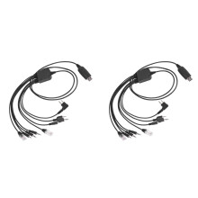 2X Eight in One USB Programming Cable Compatible for Walkie Talkie TYT QYT Radio