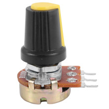 25 Piece 100K Ohm 3 Terminals Linear Taper Rotary Audio B Type Potentiometer Pot