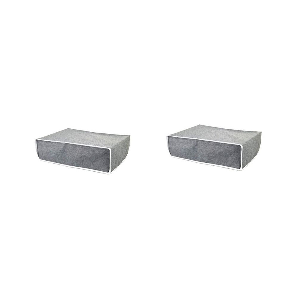 2X Horizontal Simple Style Cover For Ps5 Game Console Dust Proof Cover Protector For Ps5 Games Gaming Accessories, Gray 4713583479809