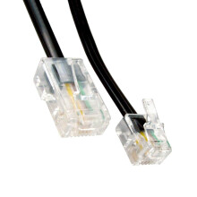 10m RJ11 to RJ45 ADSL Broadband Cable Speed Flat Design for Modem Router Black