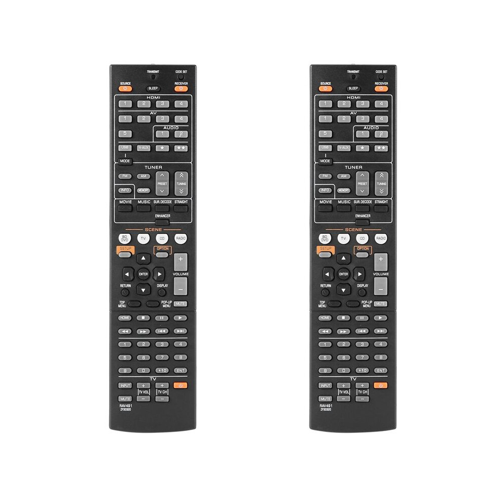 2X Remote Control For Rx-V375 Rx-V467 Rx-V565 Rx-V567 Rx-V571 Rx-V665 Rx-V765 Htr-3066 Htr-4065 Htr-3066Bl 6033792679462