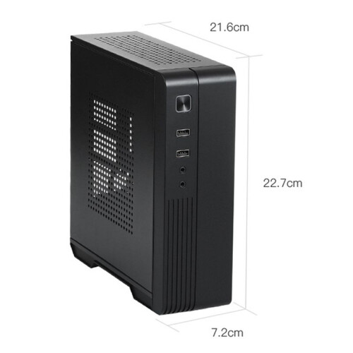 4X MX02  ITX Computer Case HTPC Host Chassis USB2.0 ITX Enclosure Industrial Control Chassis for Office Business 2