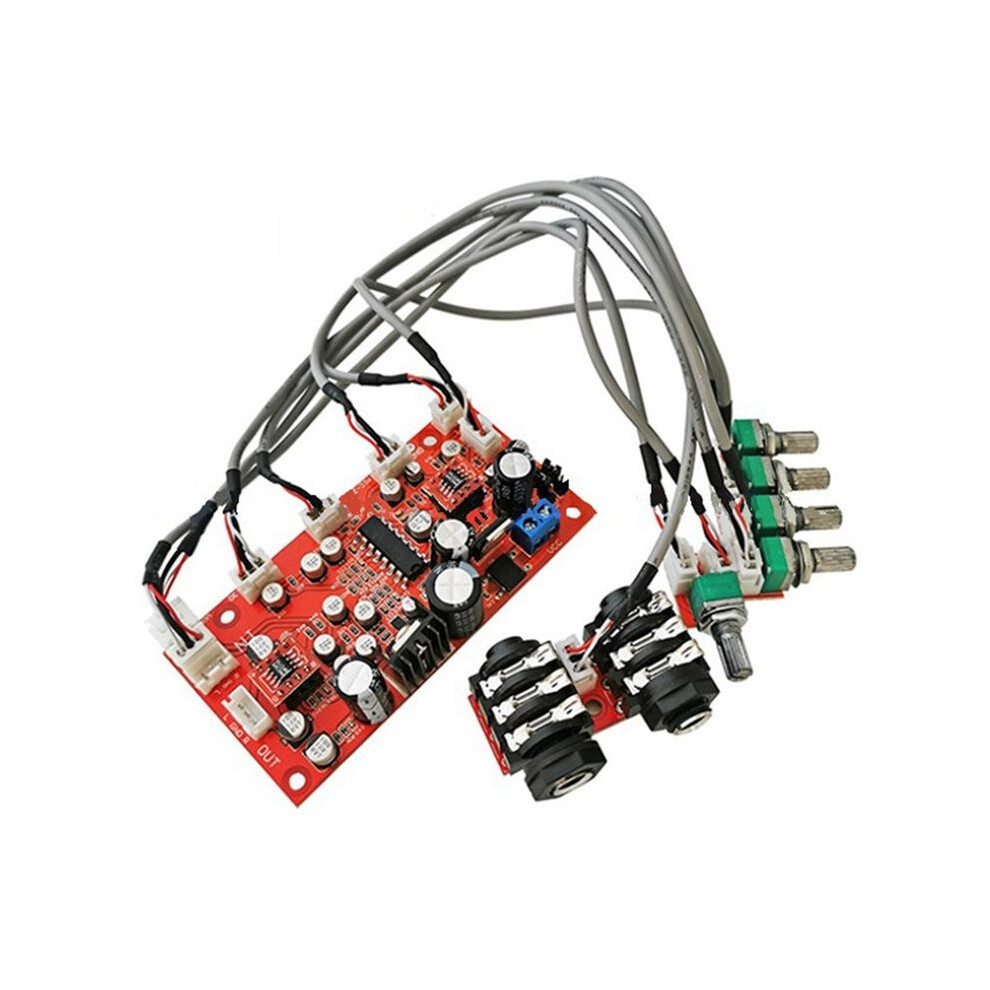 4X Dc12v 24V Pt2399 Digital Microphone Audio Amplifier Board Karaoke Plate Reverb Preamplifier Reverberator Op275 Op Amp 4713844802100