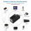 4 Pcs 3-Port USB Hub  USB3.0 High-Speed Hub Distributor Box for PC Notebook Computer U Disk Mobile Phone Card Reader 2