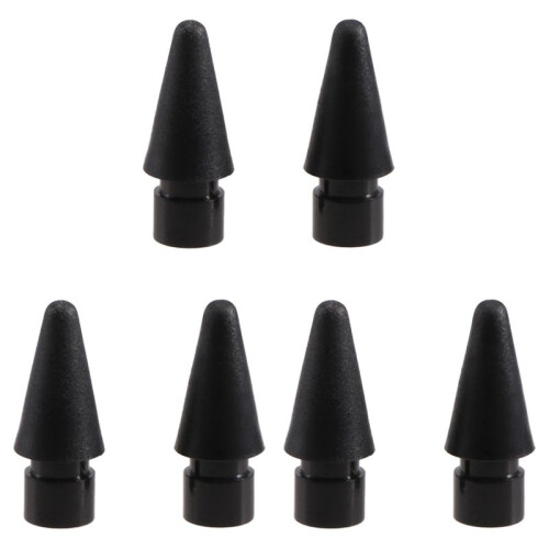 6 Pack Replacement Tip for  Pencil Nibs for  Pencil 1St & 2Nd Generation (Black)