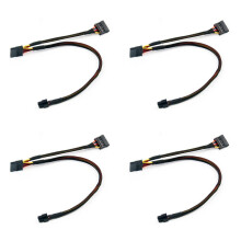 4X 6Pin to 15Pin X2 Power Cable Cord for Vostro 3650 3653 3655 Desktop Computer HDD SSD Expansion Cable