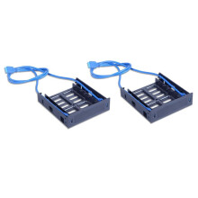 4 x USB 3.0 Frontpanel med 3,5 Tums Enhet/HåRddisk eller 2,5 Tums SSD/HåRddisk Till 5,25 Floppy Till Optisk Enhetsfack Fäste