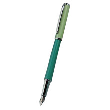 Penna Ricaricabile Verde in Metallo Per Scrittura E Calligrafia