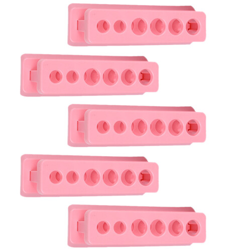 5Pz Per Provette Rosa in ABS, Portatile E Pratico Per