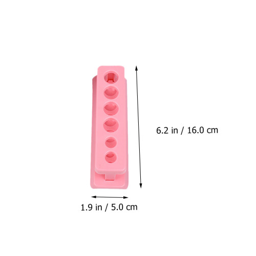 5Pz Per Provette Rosa in ABS, Portatile E Pratico Per 1