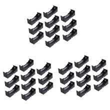 Plastique Simple Boite de Rangement Boitier de Piles pour 26650 Pile 30Pcs Noir