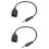 2X USB Jack, AUX, 3.5 mm Jack for Audio Data Charging Cable Black 1