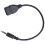 2X USB Jack, AUX, 3.5 mm Jack for Audio Data Charging Cable Black 2