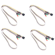 4X PC Gehaeuse Rot Gruen LED-Lampe ATX Stromversorgung Neu HDD-Schalter Leitungsdraht 20 Zoll