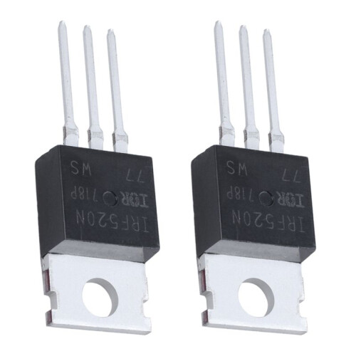 2X 100V Transistor Mosfet Irf520 con Tecnologia Ir A 9 Canali