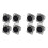 XLR Female Jack 3 Pin - Panel Mount Jacks D Series Size XLR-F - 8 PACK 1