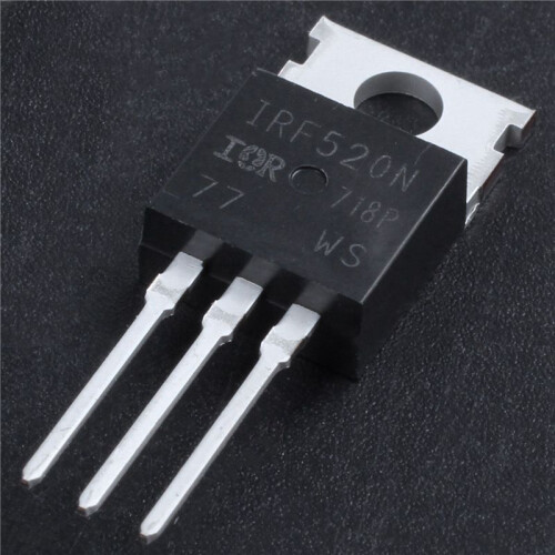 2X 100V 9.7A N-Channel Power Pulled IR MOSFET Transistor IRF520 1