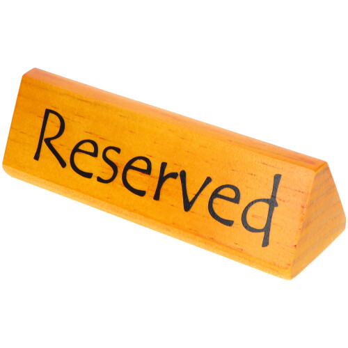 3Pcs Reserved Table Sign Double Sided For Restaurant Wedding Chairs