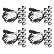 40Pzs Accesorios Auriculares de Tubo Acustico de Aire Auricular para  para Radio Walkie Talkie Auriculares para 888S UV-5R UV-82