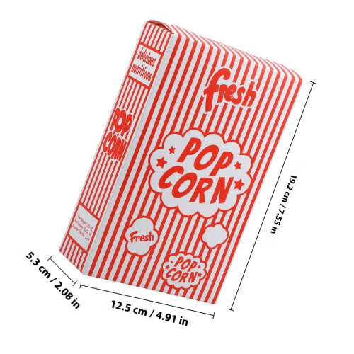 50Pz Scatole Popcorn Multicolor in Per Festa E Snack 1