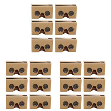 18PCS 3D Glasses for  Cardboard V2 VR Valencia 4.5- 6Inch Smartphone+Headband