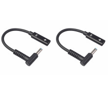 2X USB Type C Female to HP4506 Male 90 Adapter Cable 4.5X3.0mm Plug Power Converter with PD Sensor Chip for