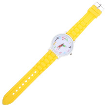 3Stk Quarzarmbanduhr Kinder Gelb Cartoon Robust