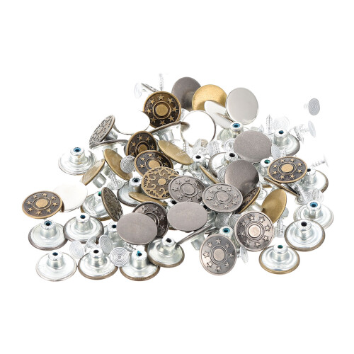 2 Count Jeans Button Bra Strap Clips Label Rivet Buttons For 1