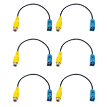 3X Fakra Reversing AV-IN Camera Video Connection RCA Cable Parking Adapter - Fakra to RCA Video Cable Adapter