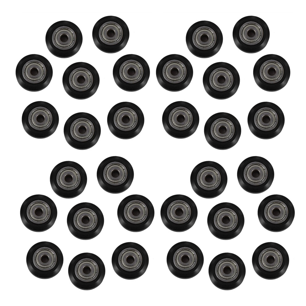 80Pcs/Slot Pom Plastic Wheel Pulleys Bearings 625Zz 3D Printer Parts Round Idler Gear Perlin Part V 3D Printer 4712320703511