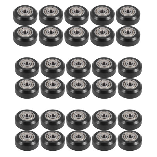 30Pcs  Plastic Pulley Wheel with Bearing Idler Pulley Gear for 3D Printer