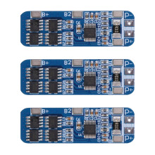 3X 3S 10A 12V Lithium Battery Charger Protection Board Module for 3Pcs 18650 Li-Ion Battery Cell BMS 10.8V 11.1V 12.6V