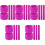 25Pz Slap Bracelets Silicone Viola Per Bambini Compleanni E Party 5